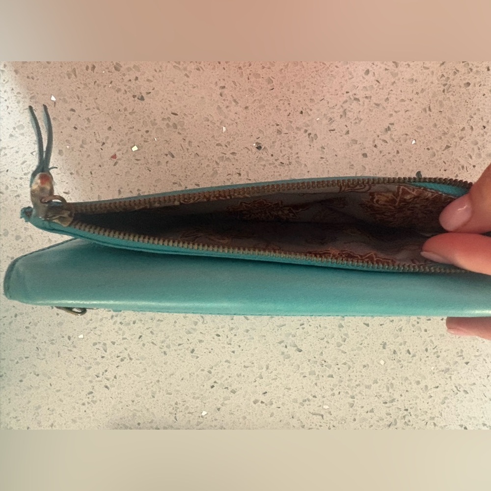 Blue Hobo Leather Women's Wallet - Picture 7 of 7